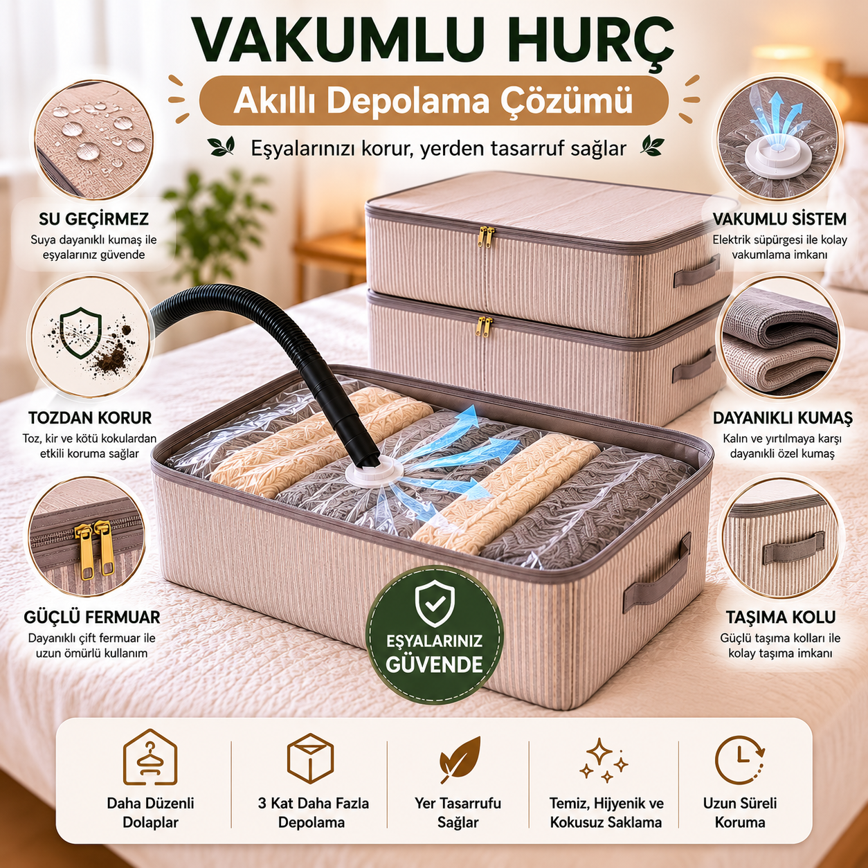 Ferahome Vakumlu Hurç 65 x 45 x 22